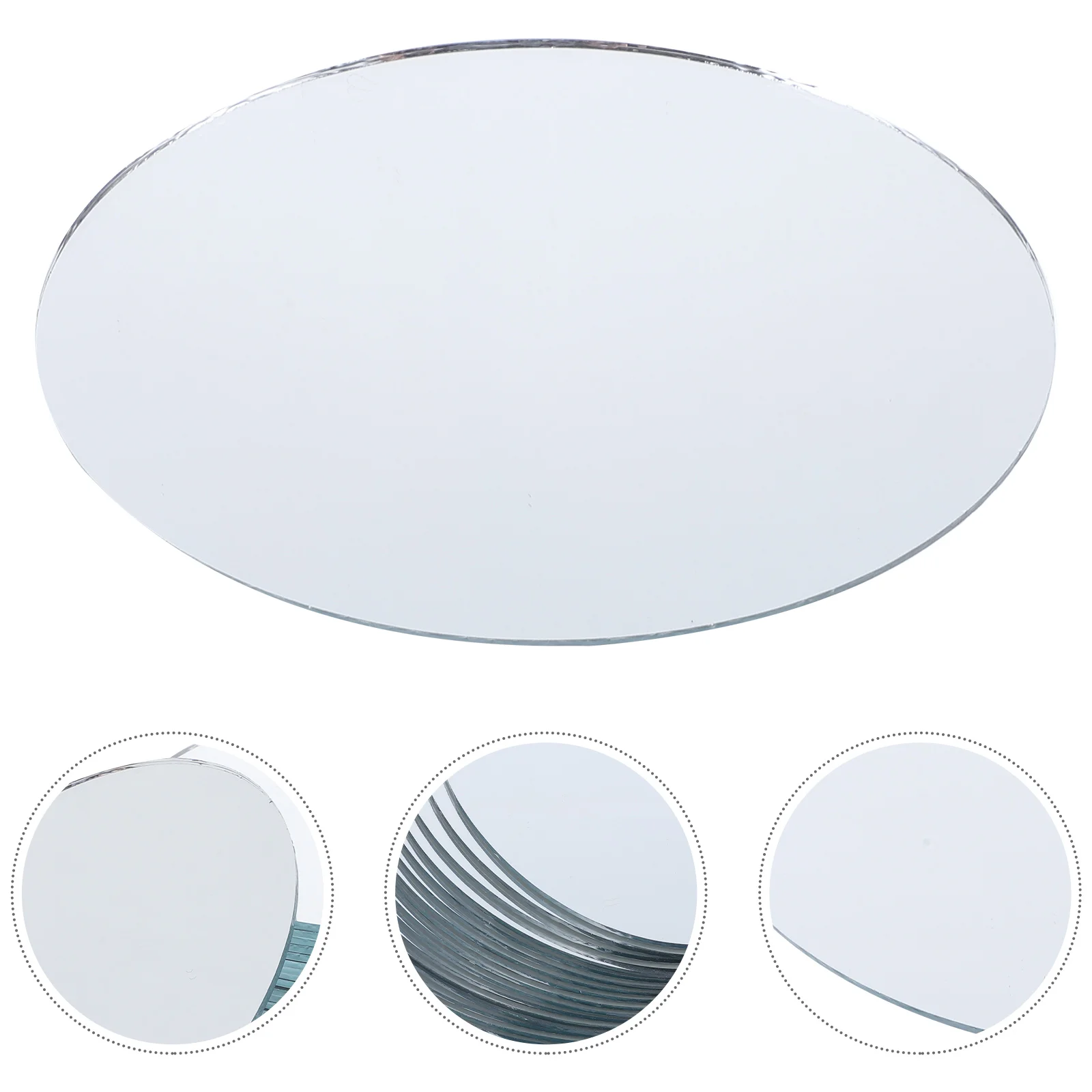 20 Pcs Make up Mirror Vanity Small Oval Pocket DIY Lens Mini Make-up Alloy