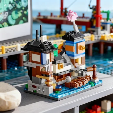 ليجو 40704 فانتوم نينجا ميني كاسل بيير للأولاد والبنات لعبة بناء الألغاز هدية #3