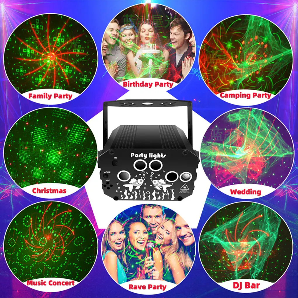 Aluminum Vivid Atmosphere LED Projector Lamp For Dance And Parties Which Has Better Heat