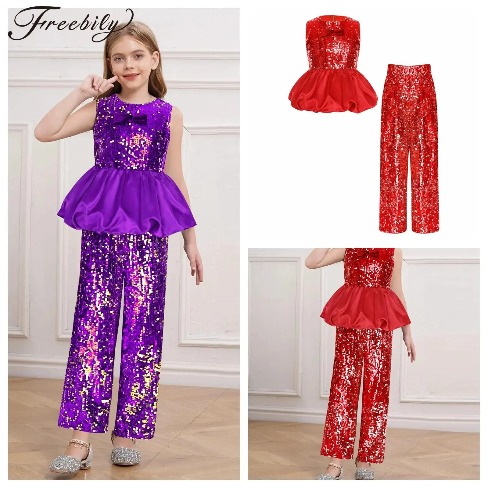 

Girl Princess Costume Shiny Sequin Party Girls Festival Outfit Elegant Disco Festive Dress Performance Dancewear Proms Gown
