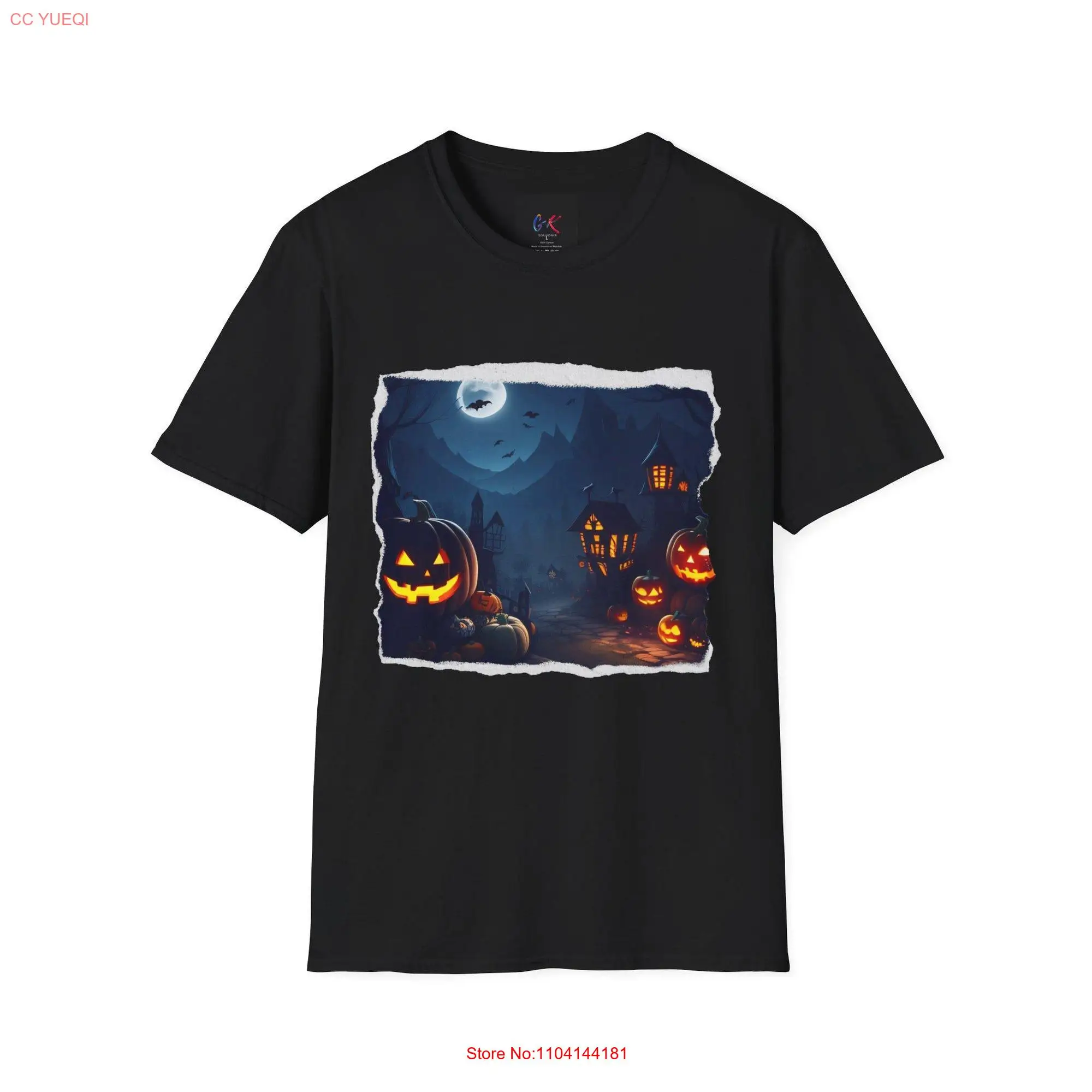 Halloween T Shirt Fun and Spooky Designs Candy Scary Motifs Softstyle long or short sleeves