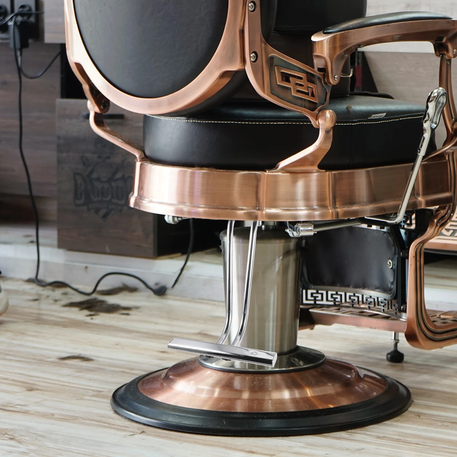 

Подставка для ног для парикмахерского кресла, нержавеющая сталь, усиленная, сменная педаль, подходит для аксессуаров для парикмахерских кресел, подушка для ног