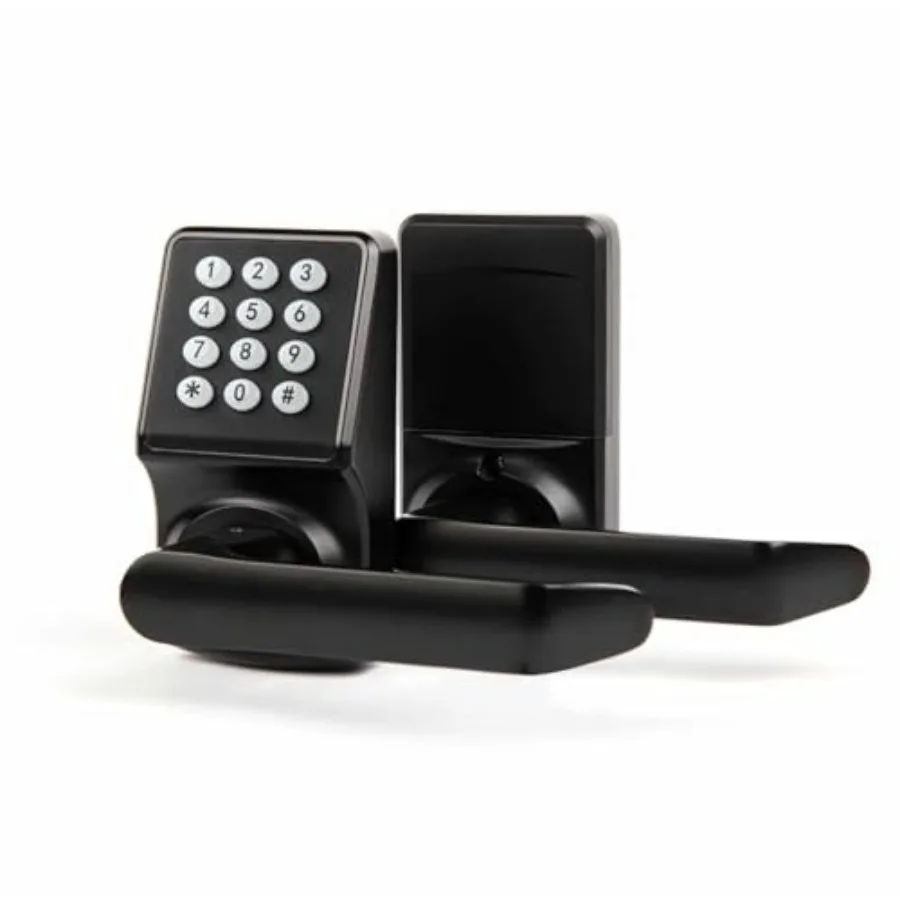 

Keyless Entry Door Lock with Handle - IC Card and Anti-peep Password - Easy Installation for Home, Hotel