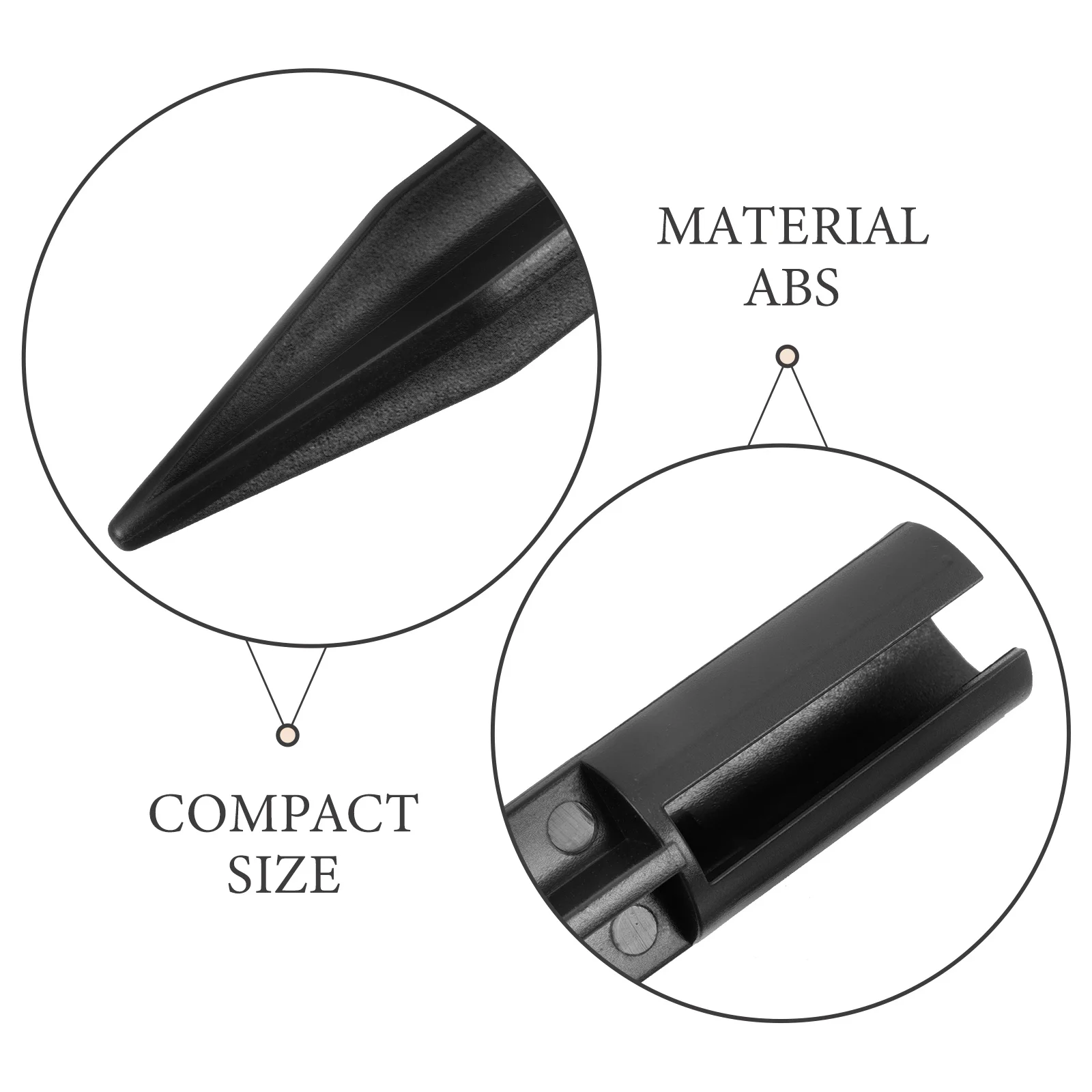 

10pcs Ground Lamp Stakes Black Abs Solar Light Spikes Yard Garden Pathway Lighting Fixtures Outdoor Fiber Optic Reeds Plastic