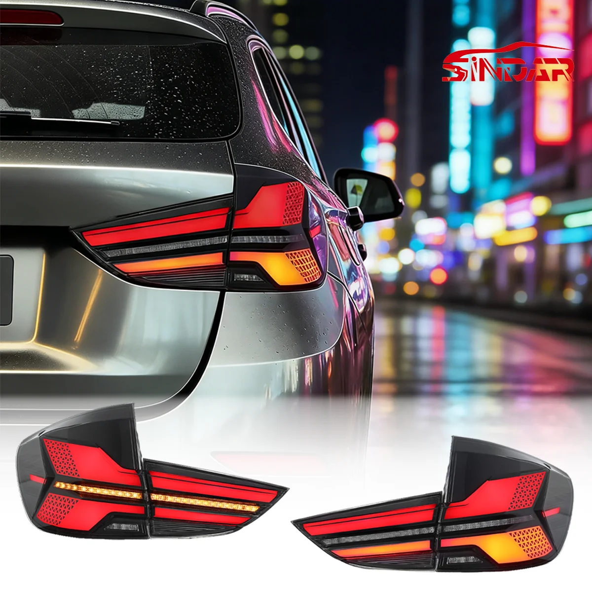 

Задний фонарь SINDAR Auto LED для BMW X1 E84 2010-2015, модифицированный задний фонарь с функцией поворотника и предупреждения, аксессуары для BMW X1 E84