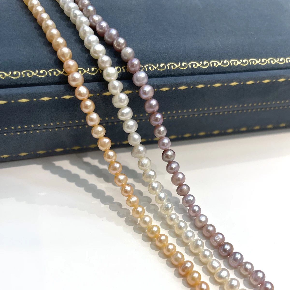4-5mm Elegante Nahezu Runde Natürliche Süßwasserperlen Lose Perlen, Großhandel Schmuckzubehör für DIY Halsketten Armbänder – Detail 12