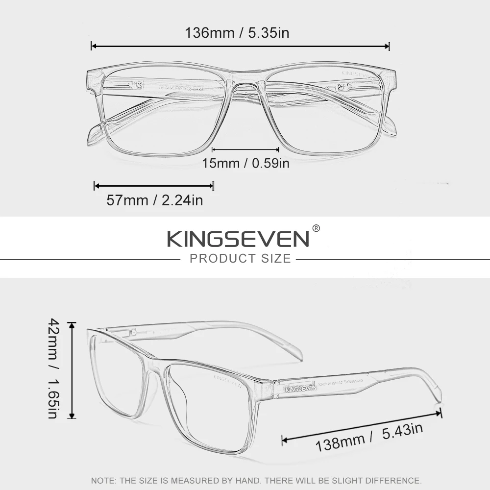 نظارات KINGSEVEN لحجب الضوء الأزرق للرجال والنساء، نظارات عصرية لتخفيف التعب، نظارات واقية مضادة للأشعة الزرقاء #5