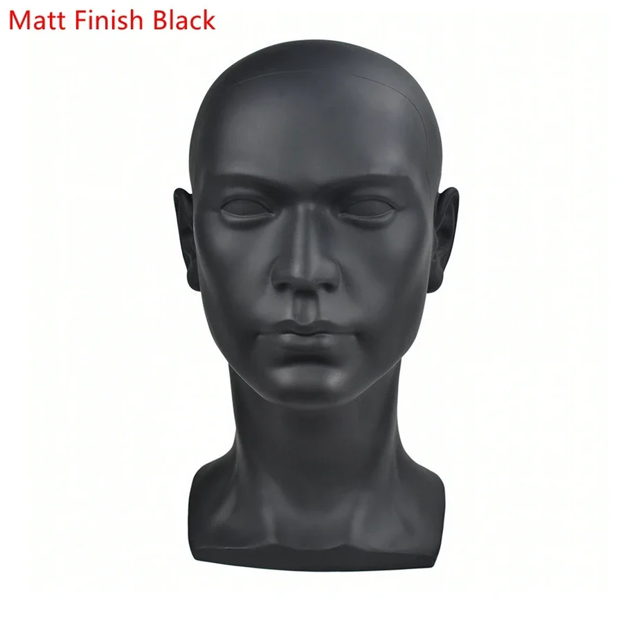 Male Mannequin Head Model PVC Man Dummy Wig Mannequin For Hat Sunglasses Eyeglass Headset Display Stand Manikin Hat Model