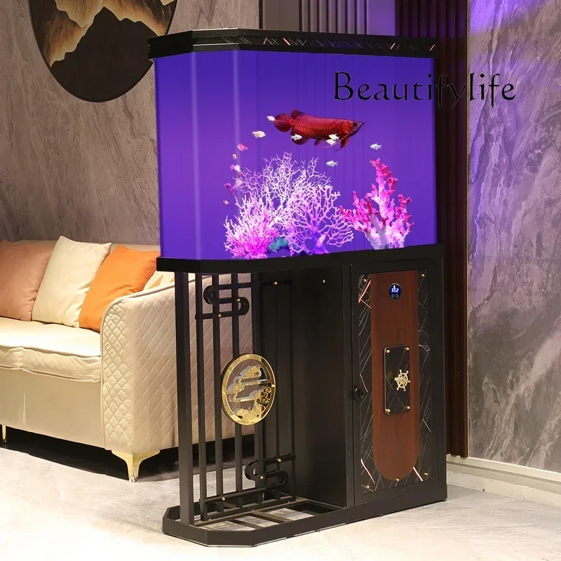 Экран у стены, ленивый экологический аквариум без воды, новый акриловый аквариум для средней и большой в гостиной