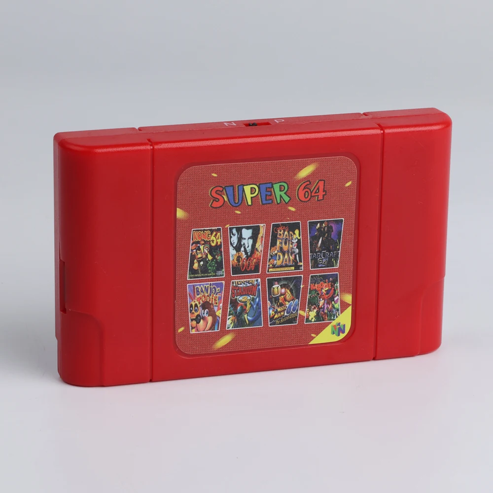 

Super64 Game Card Game Console Compatibility 340+ Games 16GB SD Card For Nintendo 64 PAL NTSC Console