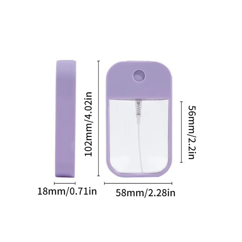 Apple Spray Card Bottle 45ML Portable Color Card Plastic Perfume Bottle Mobile Phone Shape Alcohol Spray Travel Size