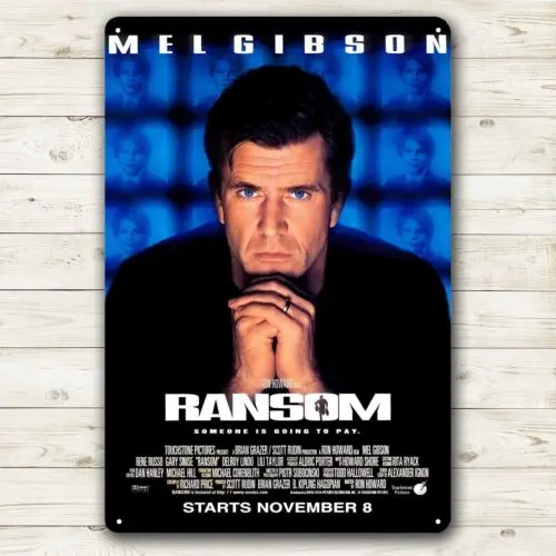 Ransom Mel Movie Metal Poster Tin Sign 20x30cm