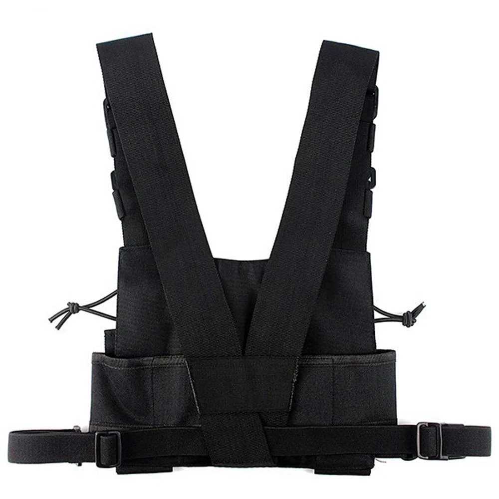 Baofeng UV-5R Radio Harness Chest Front Pack Pouch Holster Vest Rig Carry Bag for UV-82 BF-888S ICOM Walkie Talkie