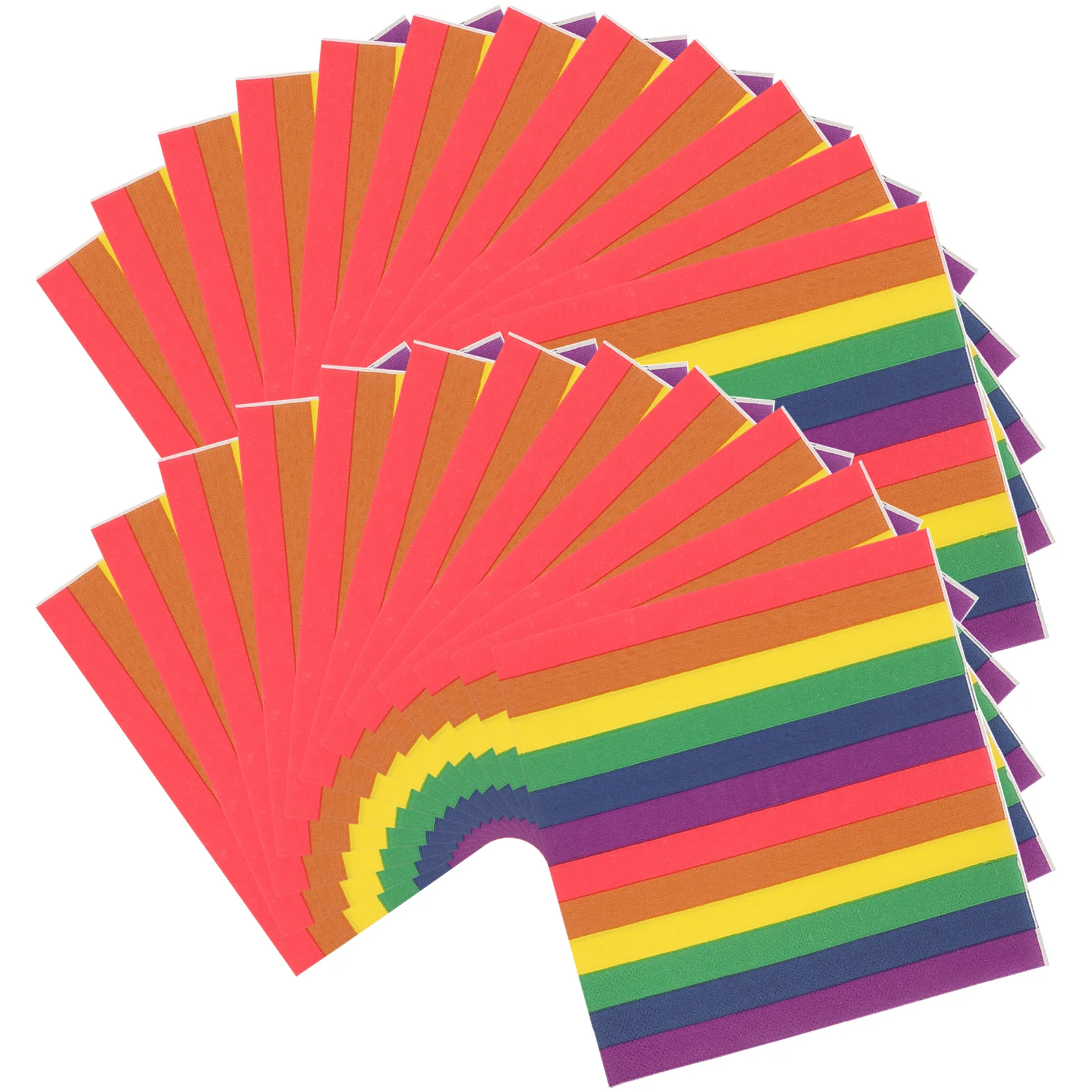 

4 Bags Decorative Tissue Paper Rainbow Printing Napkins Party Accessories Safe Skin Friendly Multifunctional Gatherings Weddings