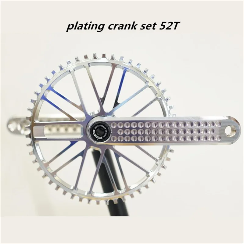 Folding bicycle cranset 52T Ultralight crank chainring for brompton for birdy BMX universalize