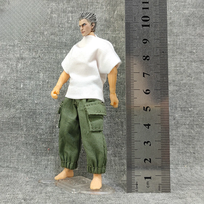 In Stock 1/18 Scale Male Soldier Fashion Loose Workwear Pants Multicolour Trousers Clothes for 3.75 Inch Action Toy Figures Body