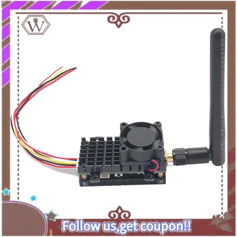 ABBG-Over 20Km المدى 5.8Ghz 2W FPV الارسال اللاسلكي 2000MW 48CH فيديو AV الصوت المرسل ل RC FPV سباق الطائرة بدون طيار