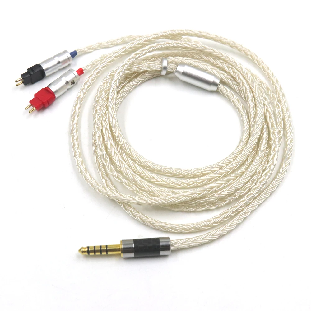 16 Cores UPOCC Silver Plated Earphone Cable For Sennheiser HD580 HD600 HD650 HDxxx HD660S HD58x HD6xx Headset