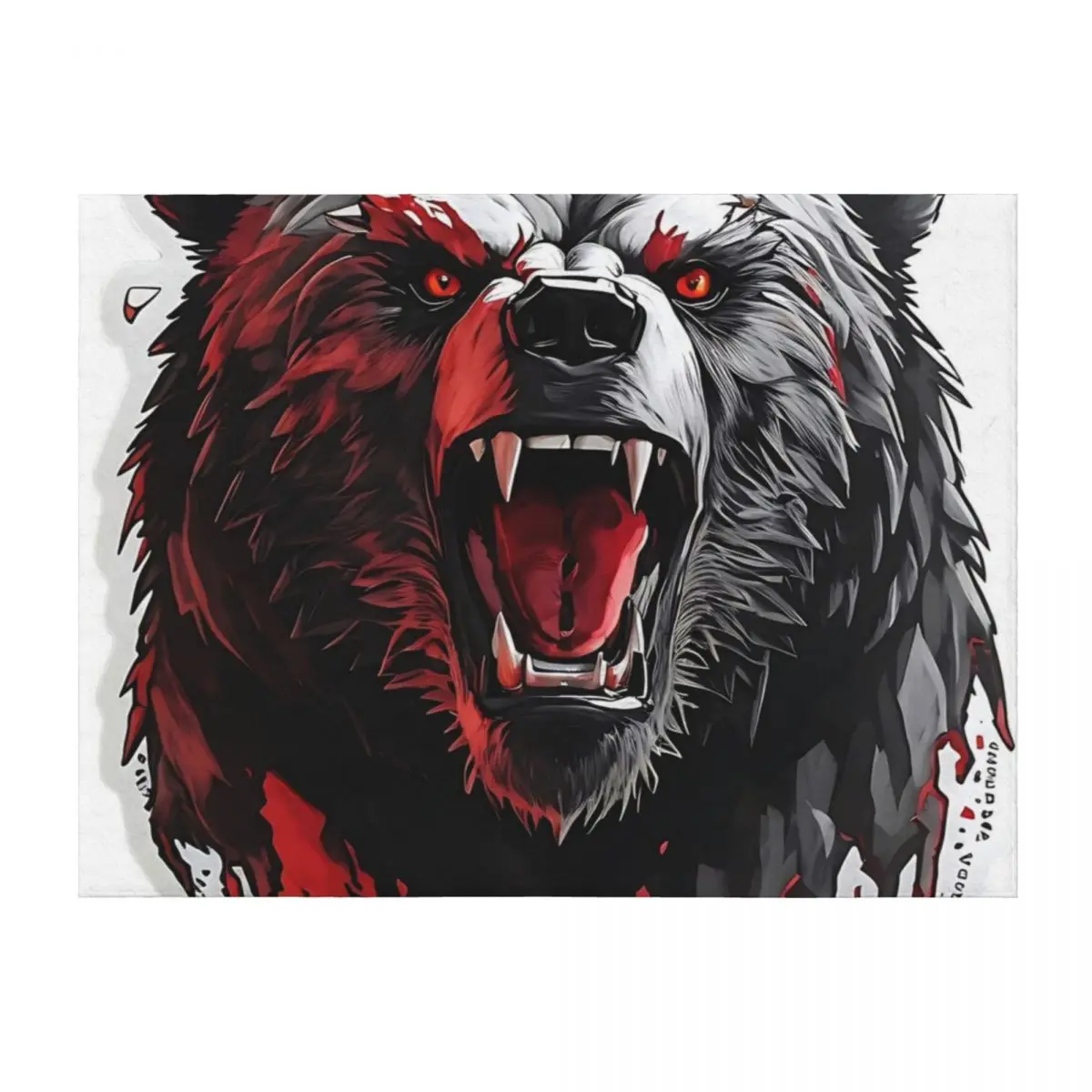 

Savage Black Bear Throw Blanket Quilt Plaid Retros For Baby Blankets