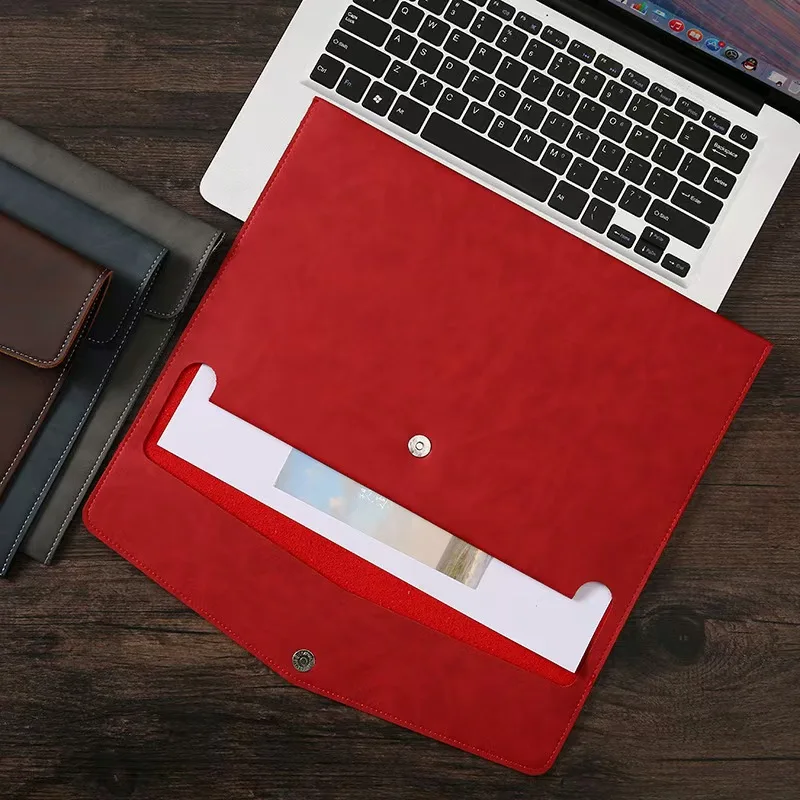 Wasserdichte Aktentasche aus Leder, A4, Business-Aktentasche, Aktenordner, Daten, Dokument, Papier, Organizer, Aufbewahrungstasche, Schule, Büro, Schreibwaren