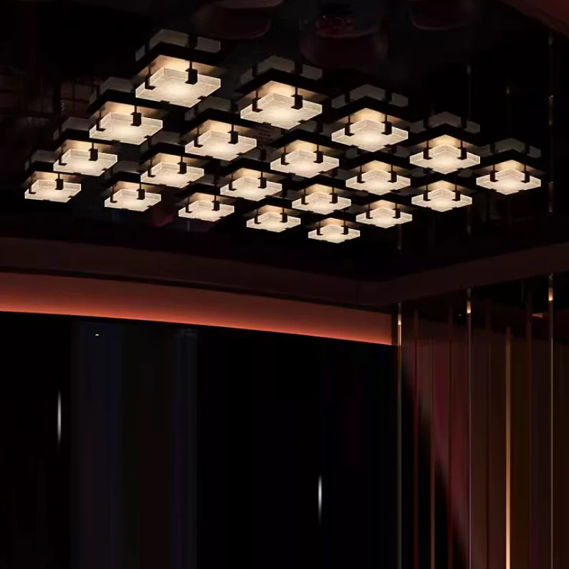 Ceiling Lights For Living Room Modern Hotel Living Room Luxury LobbyGlass Ceiling Lights For Dining Room  Bedroom Room Nordic