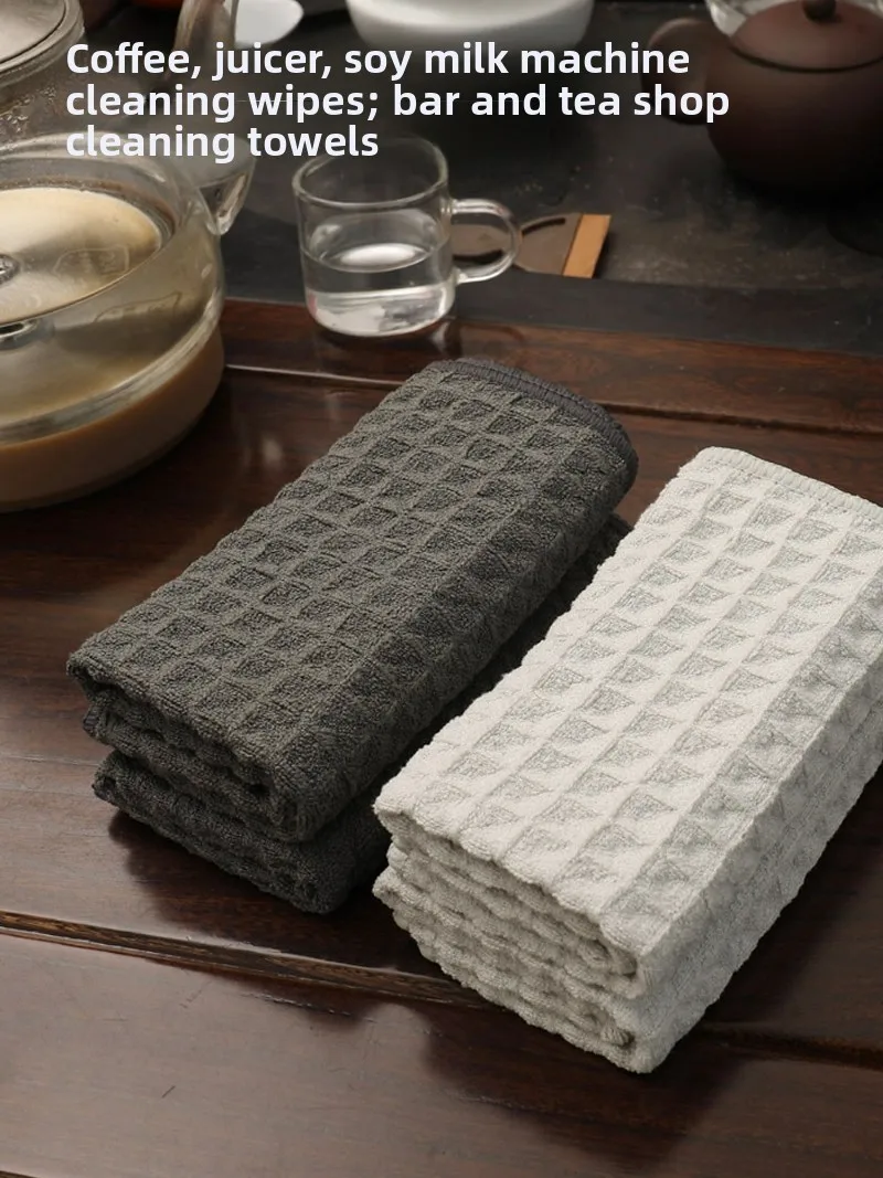 

High End Coffee Milk Tea op Bar Counter Cleaning Cloth Home Use High Absorbency Kitchen Diwaing Glass Cleaning Cloth