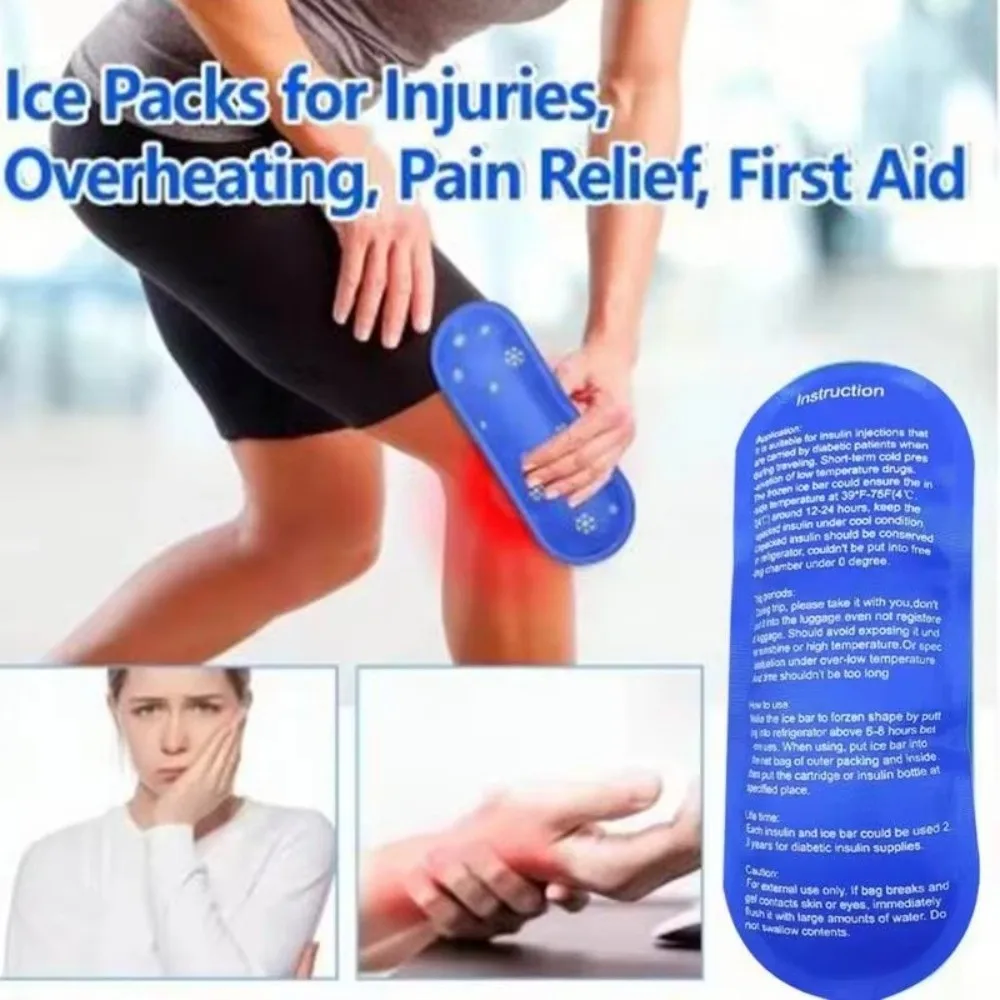 Reusable Insulin Cooling Bag Medicine Cooling Pack Cold Gel Food Drink Cooling Pack Portable Gel Ice Pack Medicla Cooler