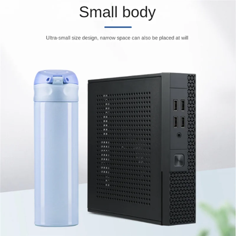 

A14M Mini ITX Computer Case HTPC Host Chassis USB2.0 ITX Enclosure Industrial Control Chassis for Office Business