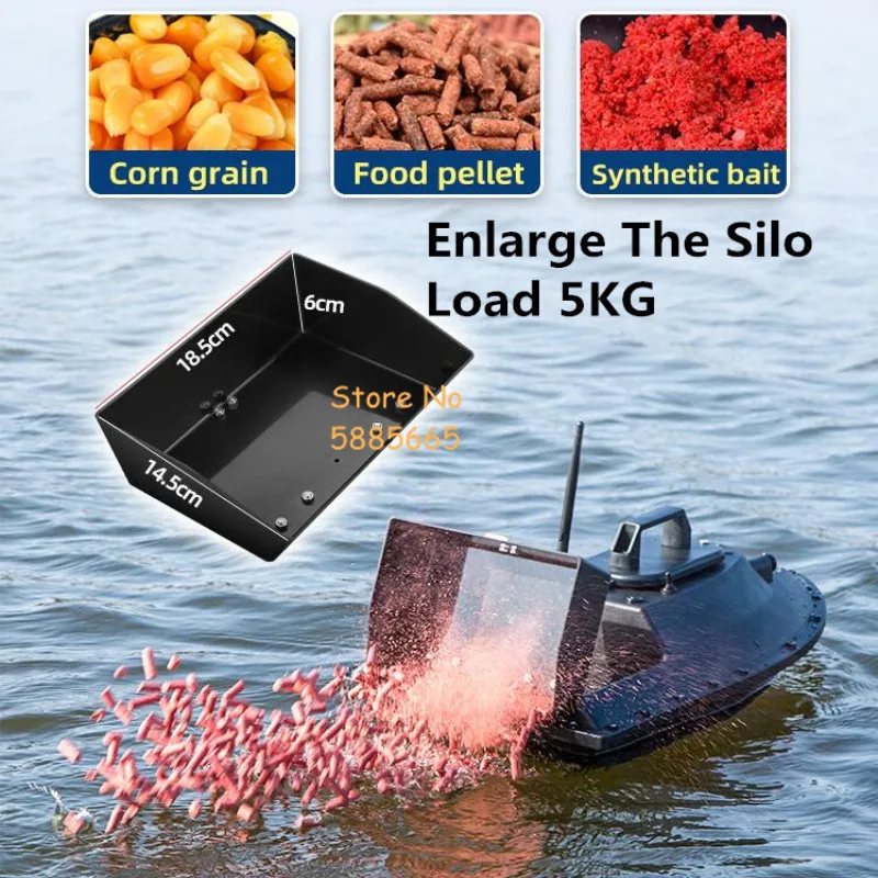 55CM Large 99 GPS Return RC Fishing Bait Boat 600M 2.5KG Load 12V High Power Fixed Speed Cruise Remote Contol Unhook Bait Boat