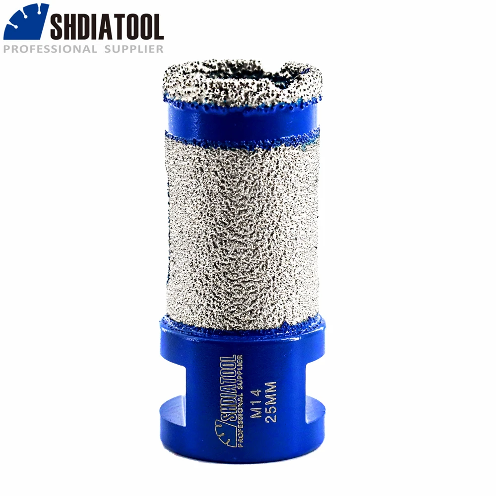 

SHDIATOOL 1pc Diamond Drilling Finger Milling Crowns Core Bits 25mm Ceramic Tile Granite Shaping Polish Enlarge Bevel Hole M14