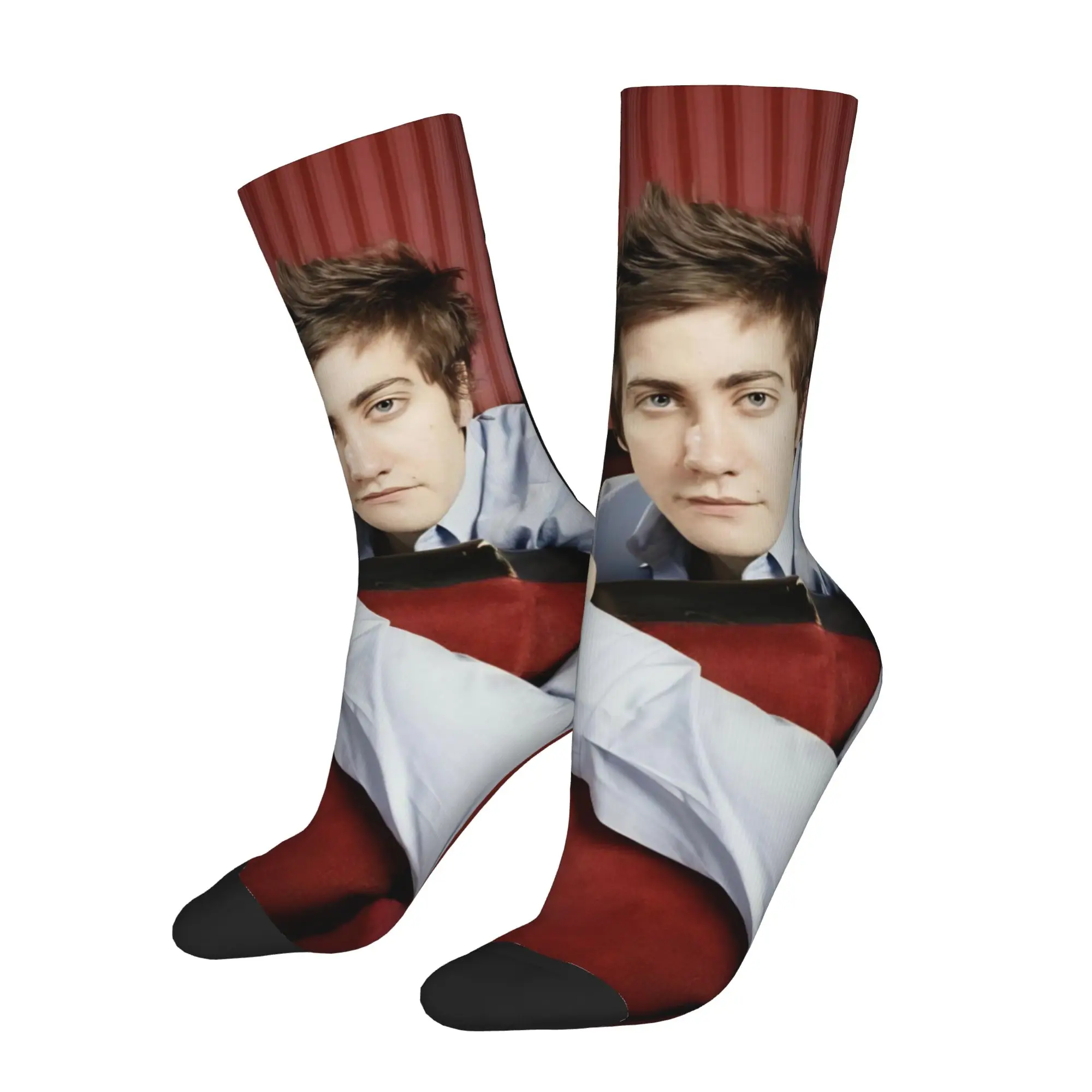 Happy Funny Male Men Socks Harajuku Jake Gyllenhaal Actor Sock Polyester  Sport Women's Sock Spring Summer Autumn Winter