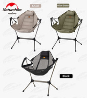 Naturehike YL11 Outdoor Folding Rocking Chair 160 ° Adjustable Angle Portable Fishing Comfortable Leisure Deck Chair With Pillow