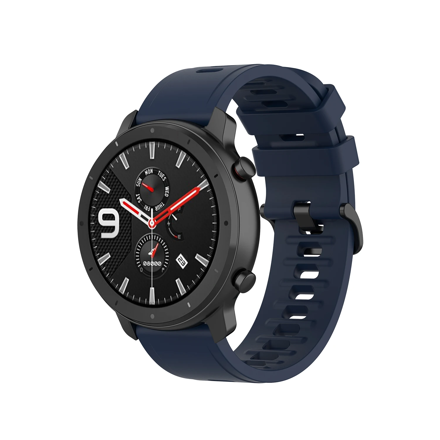 Bracelet en Silicone pour Amazfit GTR/Stratos/GTS 4, Accessoire pour Samsung Galaxy Watch 6/5/4/3 Huawei Watch 4/3/GT3 Band, 22mm 20mm