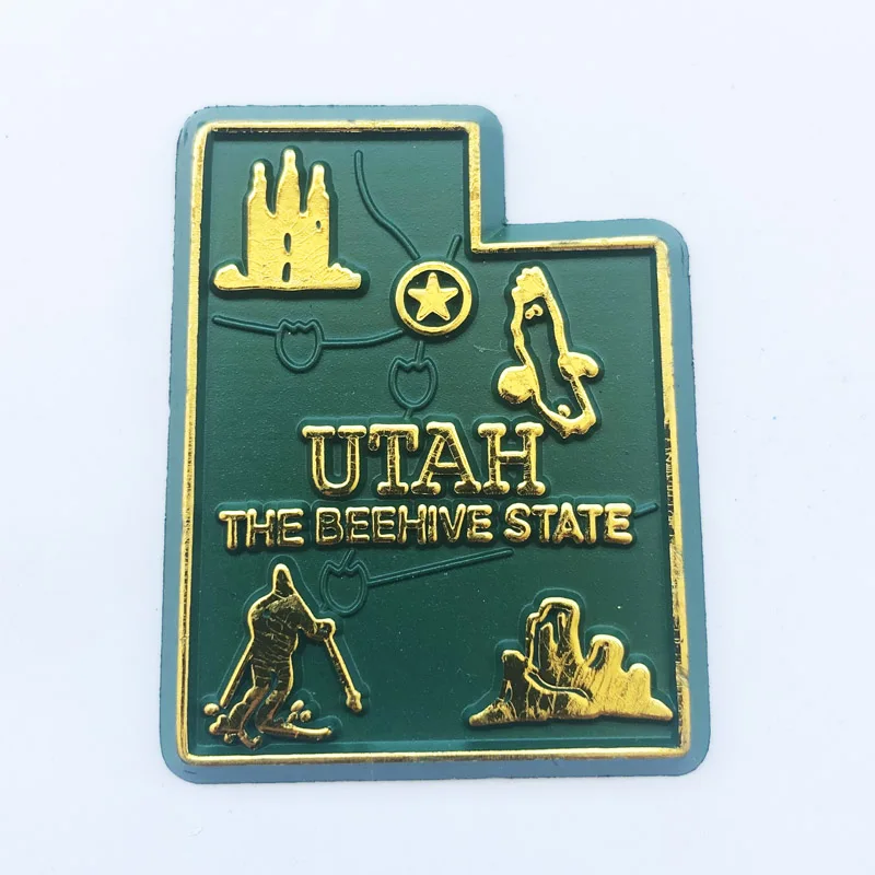 Utah   Fridge   Magnet,Creative,Travel,Commemorate,Crafts,3D,Ornaments,Magnetism,Resin   Material,Refrigerator Stickers