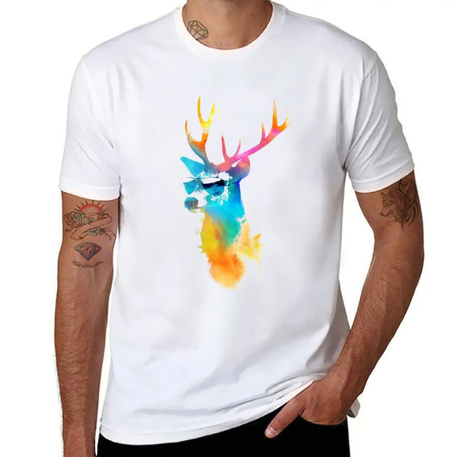 

Sunny Stag T-Shirt cotton t shirt pack man t shirts cotton T-Shirt