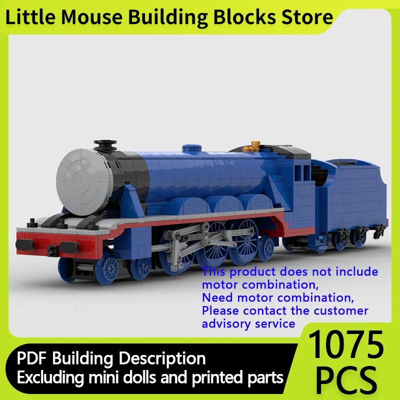 

City Car Model MOC Building Bricks Popular Anime Locomotive Engine Modular Technology Children Holiday Gifts Assemble Toys Suit
