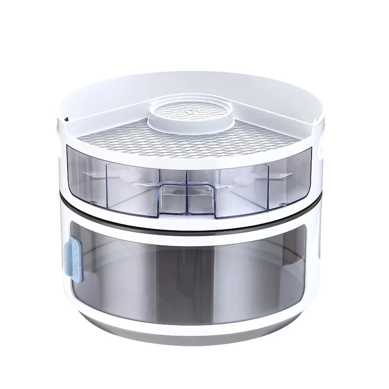 

Kitchen Rotary Spice Rack Multilayer Transparent Large Capacity Countertop Organizer Spice Oil Bottle Rack Kitchen Utensils
