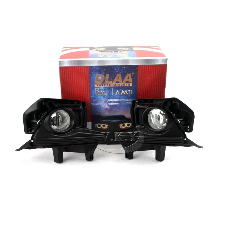Fog Lamp Assembly Fit For  TOYOTA Highlander 2014 2015 2016 Halogen Bulb Car Front Bumper Driving Lights H3 12V 20W Parts