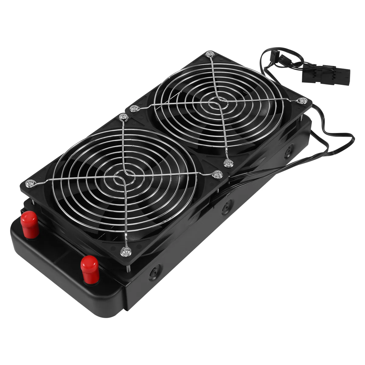 الألومنيوم 240 مللي متر 10 أنابيب تبريد المياه صف تبريد مبادل حراري المبرد مع مروحة لوحدة المعالجة المركزية PC نظام تبريد المياه HOT