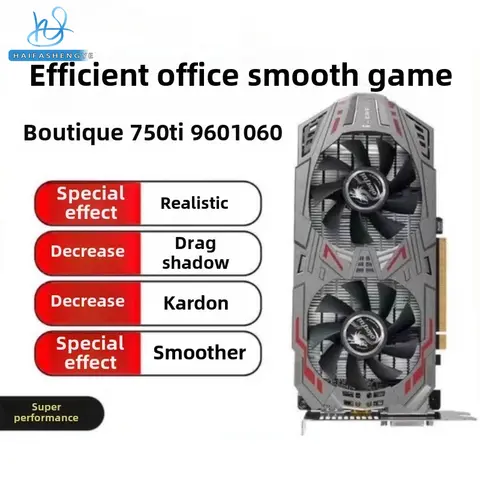 New GTX750ti 960 1050ti 2G4G1060 Desktop Computer Independent Graphics Card Used