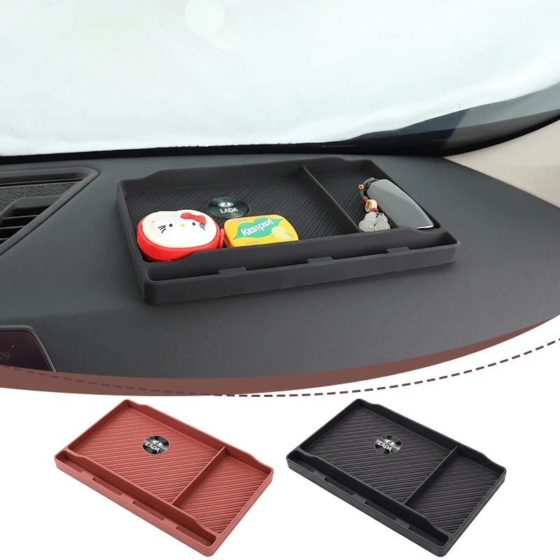 

Car Dashboard Storage Box Organizer Phone Holder Stowing Tidying Accessories For Lada 2110 2114 Largus 2112 110 2105 2107
