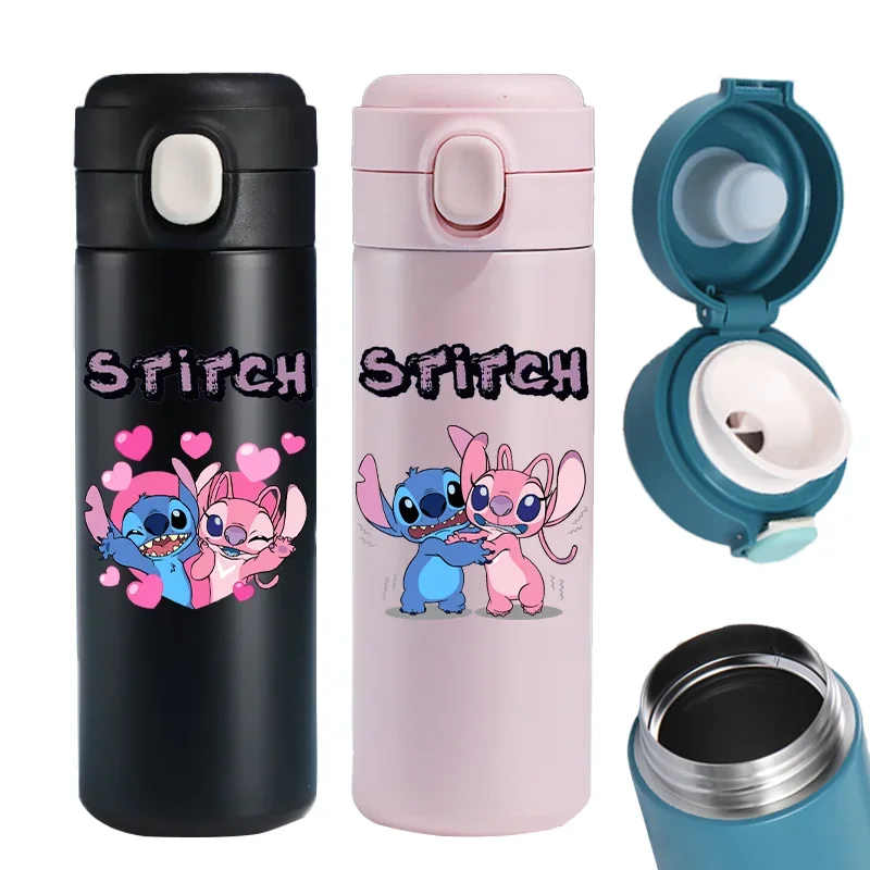 

420ML Water Tumbler Angel Cartoon 304 Stainless Steel Portable Cartoon Figure Cartoon Anime Tumbler for Outdoor Sports Gifts