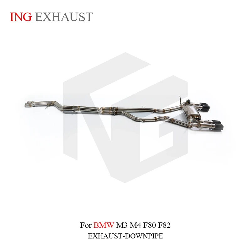 ING Stainless Steel Exhaust Valve Catback for M3 M4 F80 F82 Muffler With High Flow Performance Auto Turning Pipe Parts
