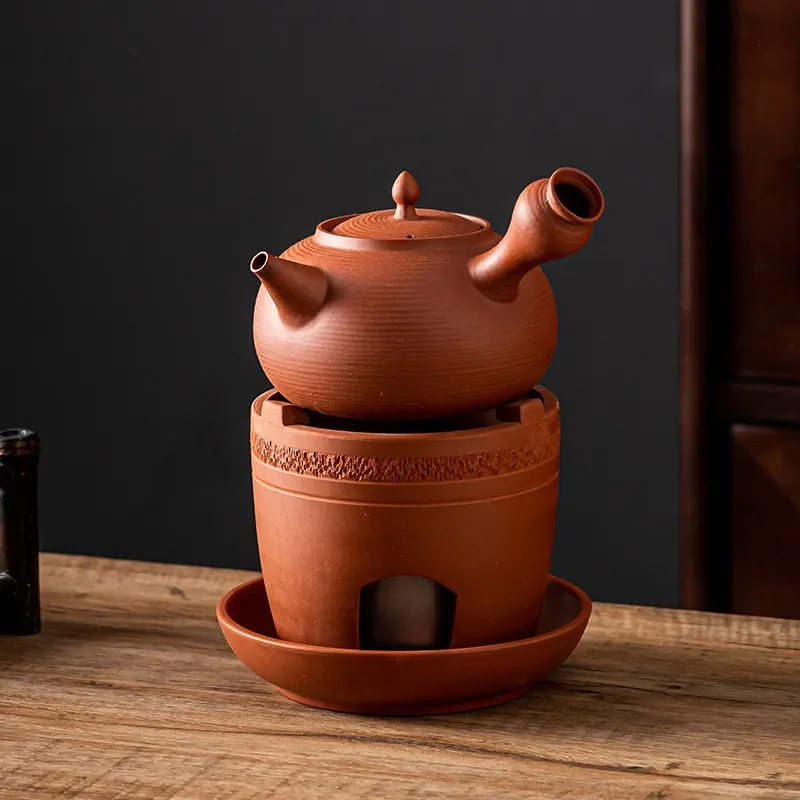Desktop teapot warmer Portable Clay alcohol charcoal tea stove Ceramic charcoal burner Kung fu tea Stove Zen teaware tea pot set