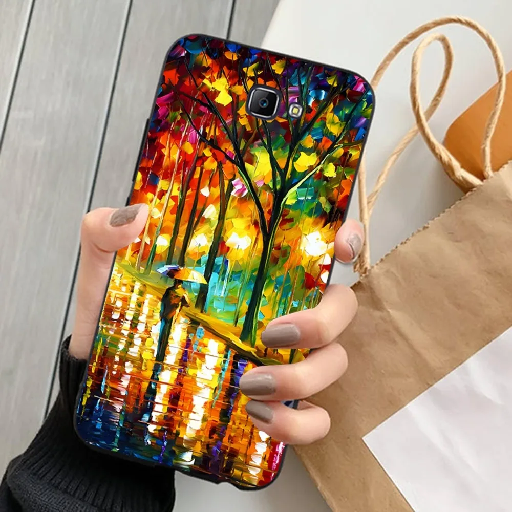 L-Leonid A-Afremov O-Oil Phone Case For Samsung J 7 plus 7core J7 neo J6 plus prime J6 J4 J5 Mobile Cover