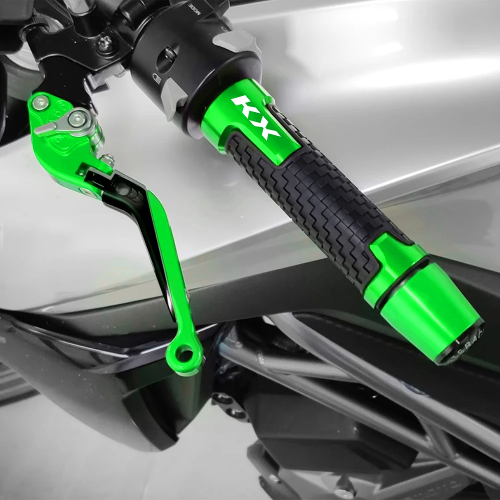 دراجة نارية 7/8 "22 مللي متر عدم الانزلاق مقود قبضة المطاط المقود القبضات لكاواساكي KX65 KX80 KX85 KX125 KX250/X/F KX450/X KX450F #6