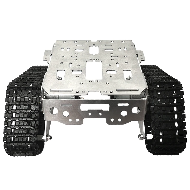 รถเข็นอัจฉริยะ Arduino, แชสซีแบบตีนตะขาบที่ตั้งโปรแกรมได้ด้วย Raspberry Pi, แขนหุ่นยนต์เซอร์โว SMT32 รถติดตั้งบนแทร็ก