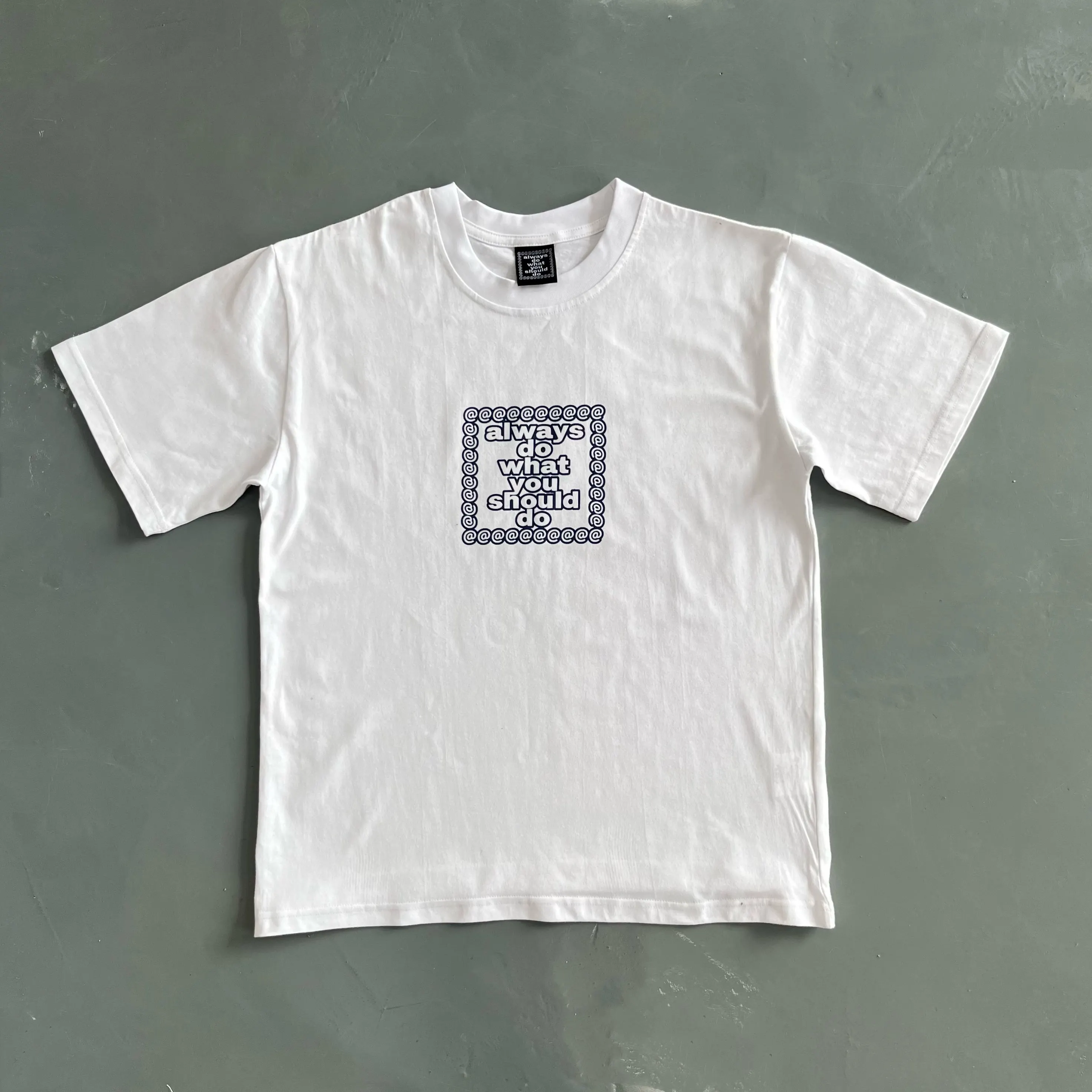 2025 الطباعة المنقوشة الغامضة دائما تفعل ما يجب أن تفعل للقمصان 1:1 عالية الجودة ADWYSD قمم تي شيرت للجنسين