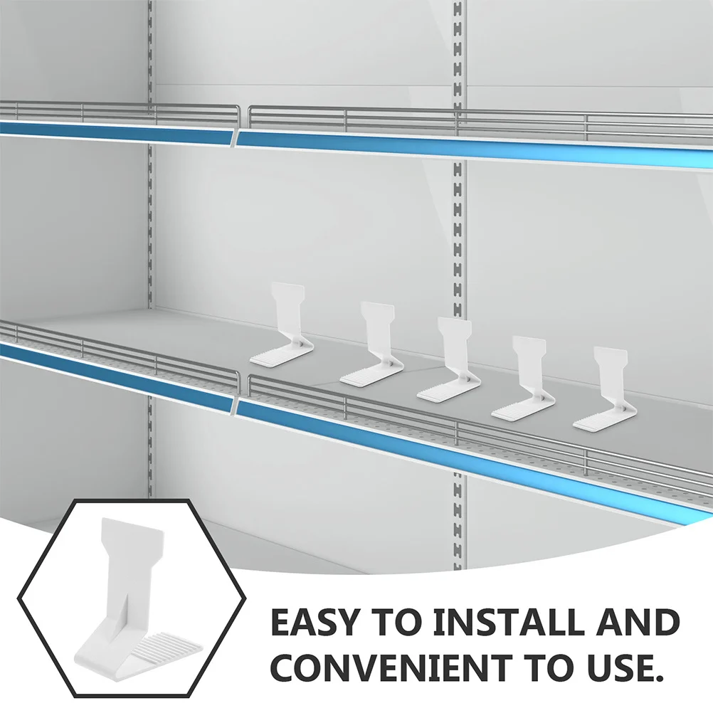 5Pcs Easy Install Magnetic Shelf Bracket Anti- for Retail Display Racks and Organizers Postcard Display Stand