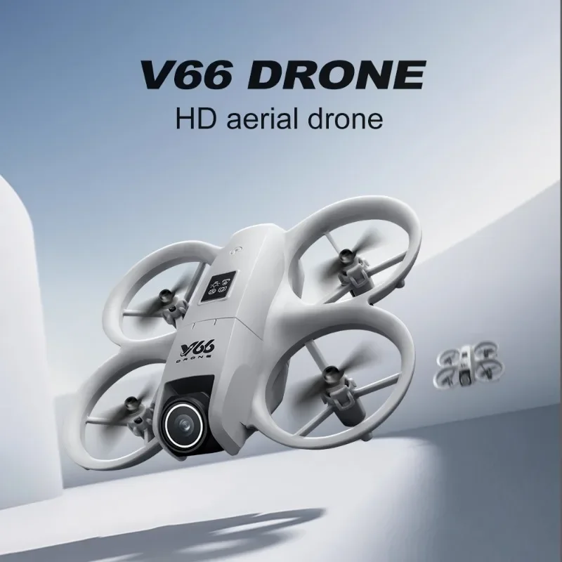 

New V66 Aerial Drone HD ESC Dual Camera LED Lights Light Stream Positioning Intelligent Obstacle Avoidance Headless Mode